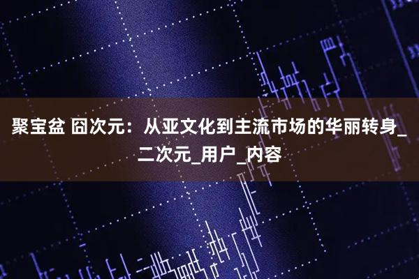 聚宝盆 囧次元：从亚文化到主流市场的华丽转身_二次元_用户_内容