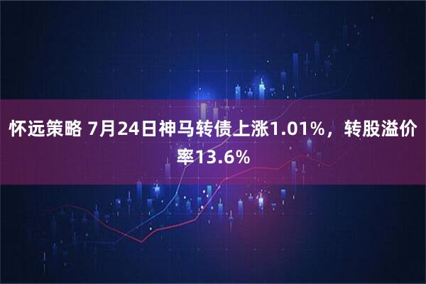 怀远策略 7月24日神马转债上涨1.01%，转股溢价率13.6%