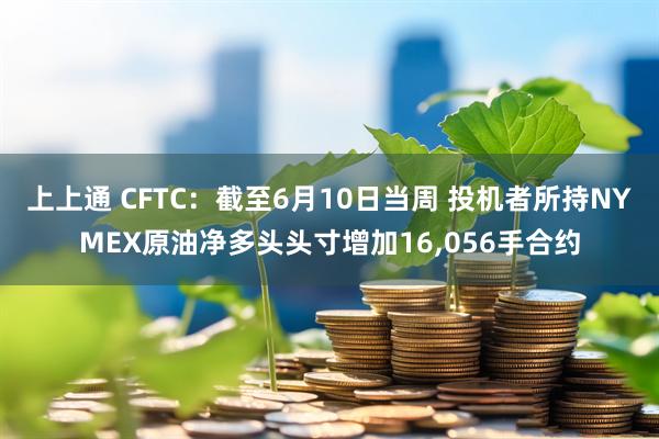 上上通 CFTC：截至6月10日当周 投机者所持NYMEX原油净多头头寸增加16,056手合约